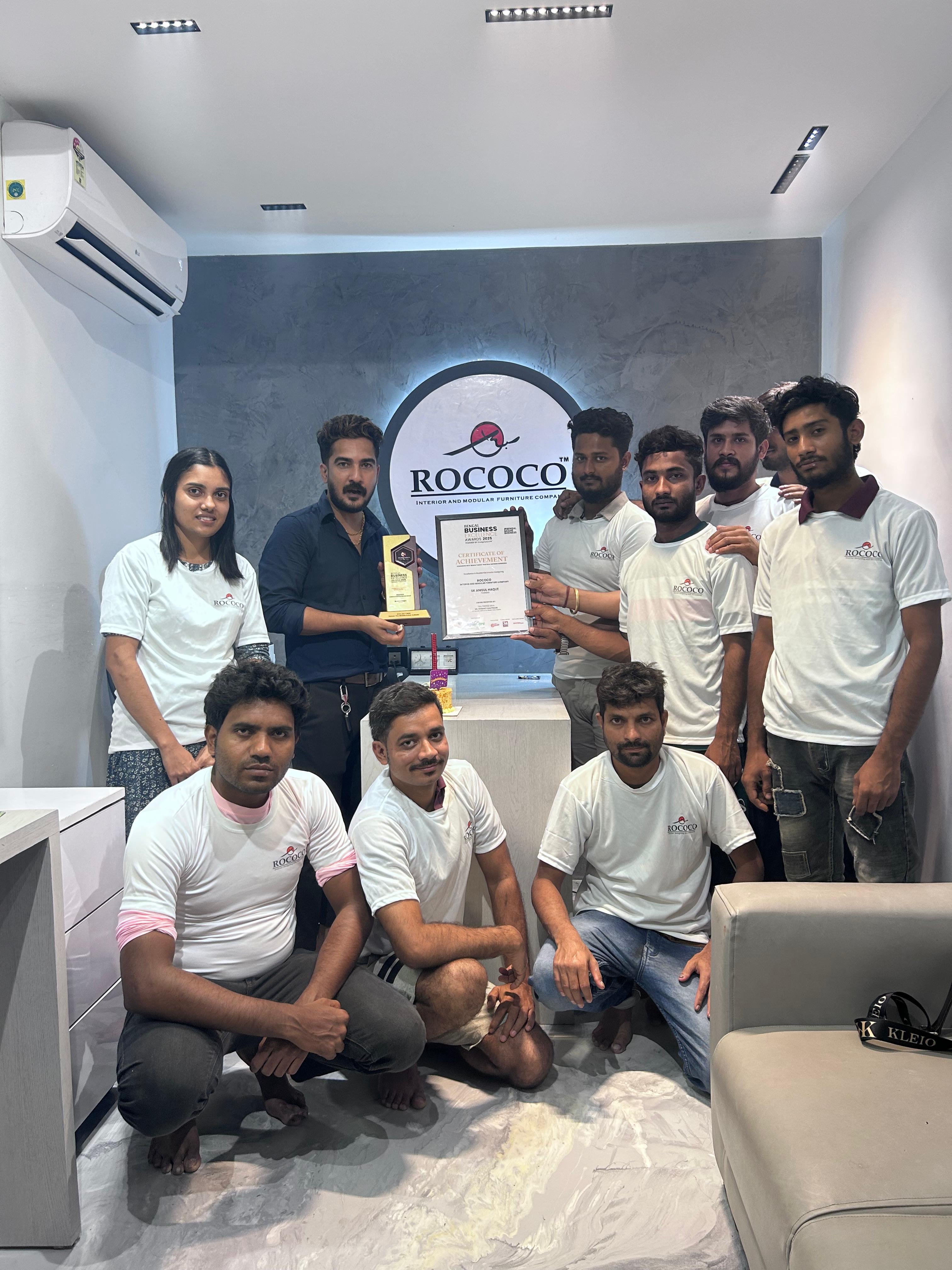 Team working in modern office